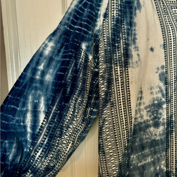 Dylan Embroidery & Tie Dye Indigo Tunic sz m - Picture 3 of 8